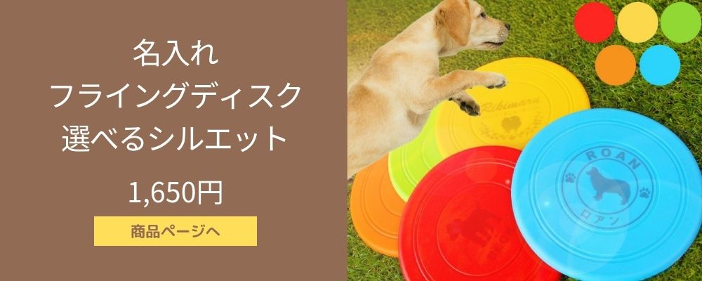 名入れイラスト入りフリスビーは愛犬と楽しく遊べるオリジナルグッズ♪公園やドッグランで注目の的！